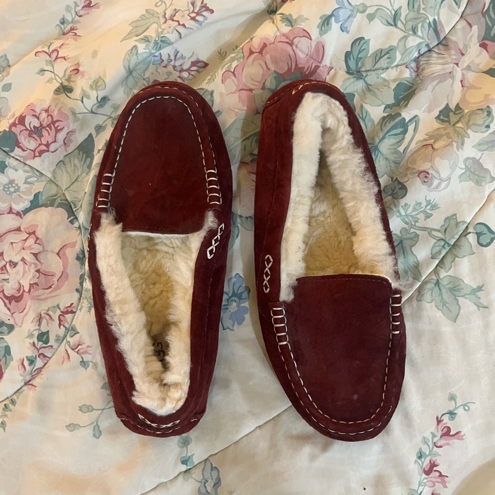 UGG Burgundy Slippers